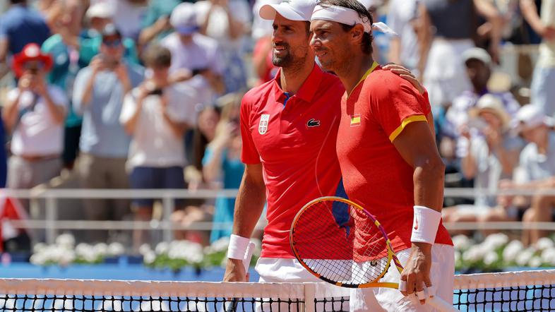Rafael Nadal in Novak Đoković