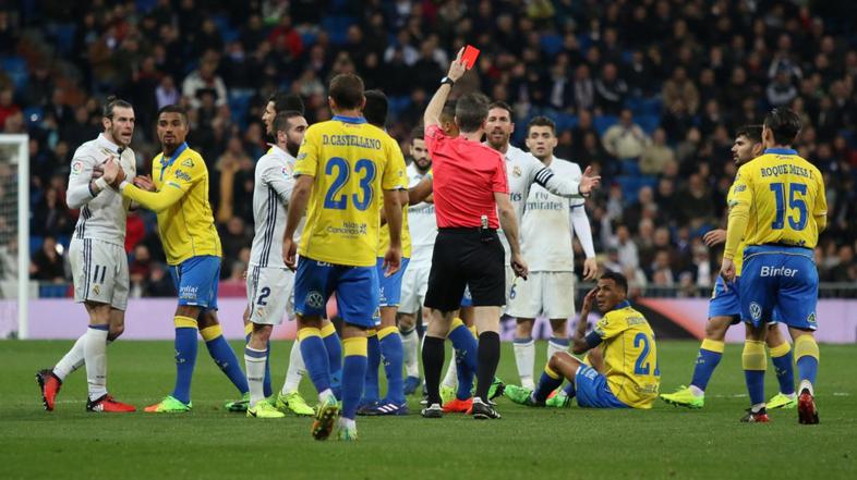 gareth bale rdeč karton real madrid