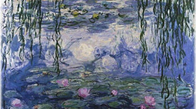 Ena od podarjenih slik je tudi Nympheas Clauda Moneta.