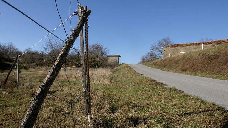 Neznanec je s tem, ko je preščipnil ograjo na pašniku pod glavno cesto Kozina–Čr