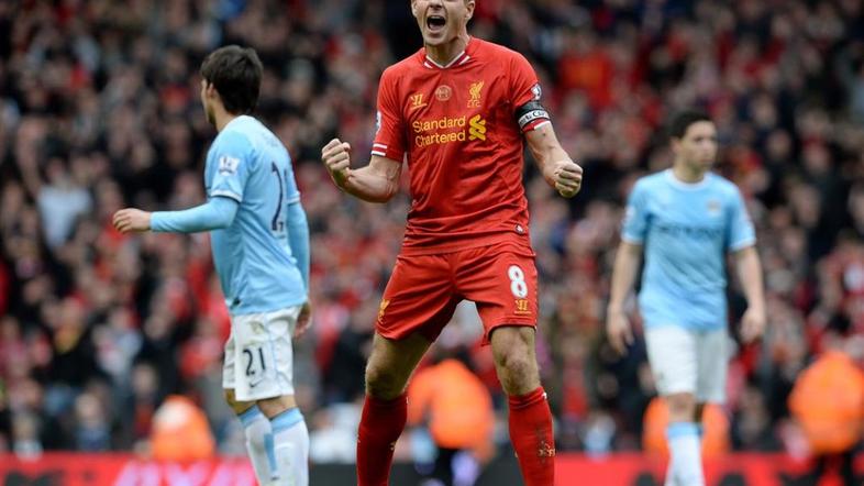 Gerrard Liverpool Manchester City Premier League Anglija liga prvenstvo