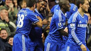 Eto'o Azpilicueta Luiz Ramires Hazard Chelsea Manchester United Premier League A