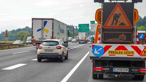 DARS delo na cesti avtocesta