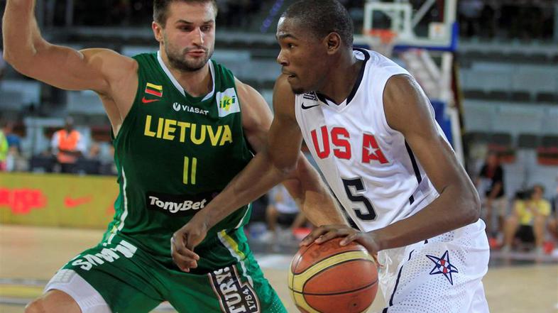 ZDA Litva Durant Kleiza