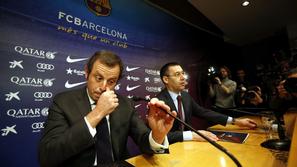 Sandro Rosell Josep Maria Bartomeu FC Barcelona predsednik odstop