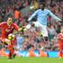 Adebayor je zadel za Manchester City. To je bil eden od 34 golov kola. (Foto: EP