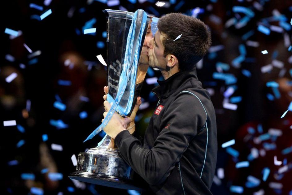 Novak Đoković ob zmagi na zaključnem turnirju