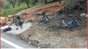 Nesreča, kolesarji ekipe Giant-Alpecin