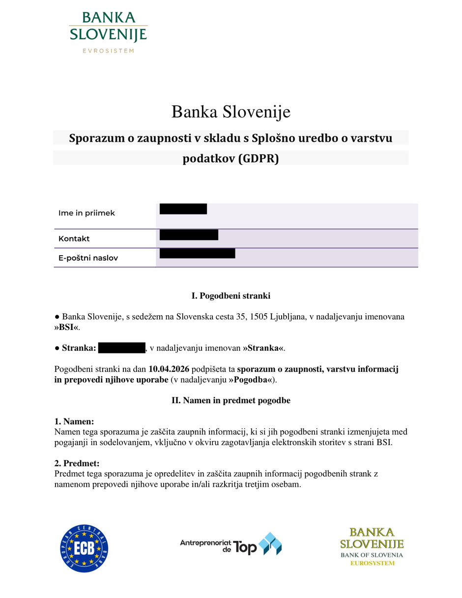 Nateg z bančnim računom | Avtor: Bralec
