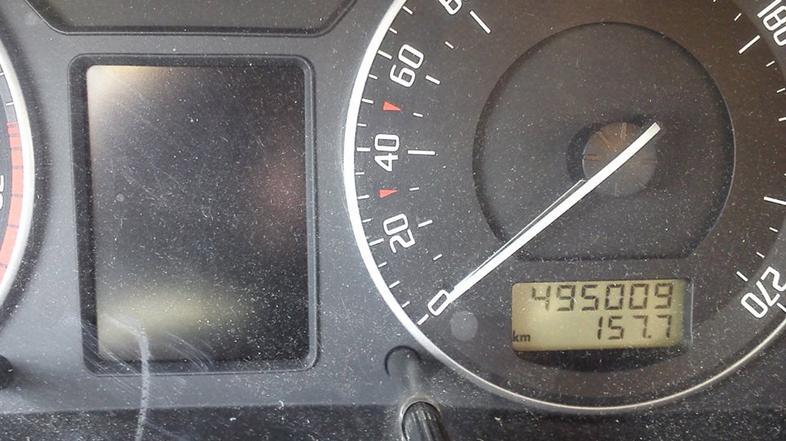 Števec na policijskem avtomobilu