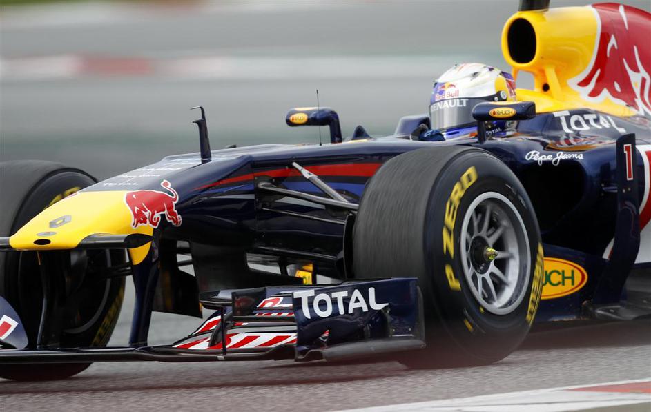 Sebastian Vettel (Red Bull) je bil najhitrejši v petek in soboto. (Foto: Reuters