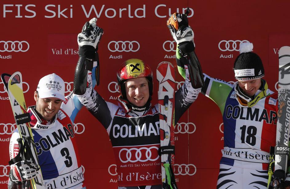 Marcel Hirscher Thomas Fanara Stefan Luitz