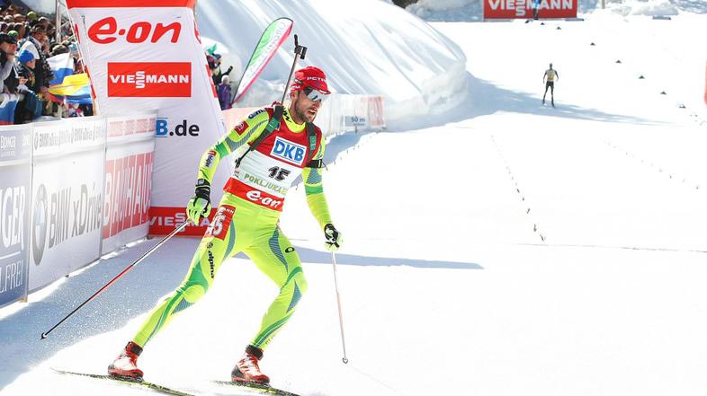 Fak biatlon Pokljuka moška zasledovalna tekma