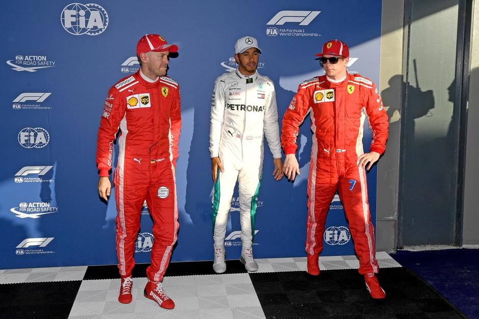 raikkonen hamilton vettel | Avtor: Epa