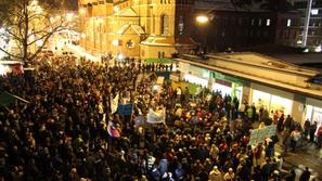 Slovenija 16.12.12, maribor, protesti, foto: mediaspeed