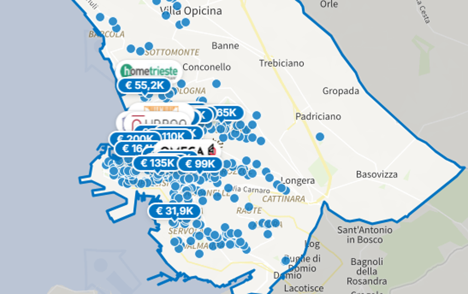 prodaja stanovanj Trst | Avtor: posnetek zaslona