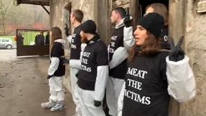 vegani protest kmetija vodnikova ljubljana