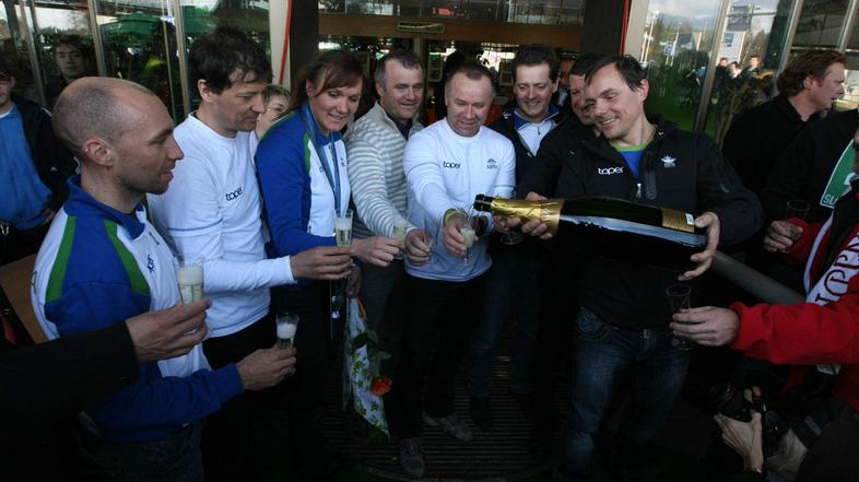 sprejem Brnik Petra Majdič bronasta