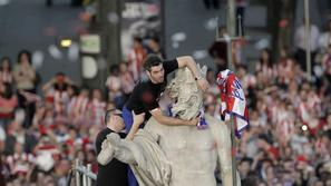 Lopez Neptun kip Atletico Madrid Evropska liga pokal trofeja naslov proslava avt