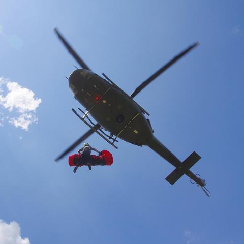 reševanje s helikopterjem