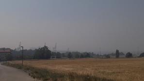 Luka Koper in Obala iz Ankarana požar Kras