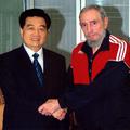Hu je po srečanju dejal, da je Fidel Castro poln energije.