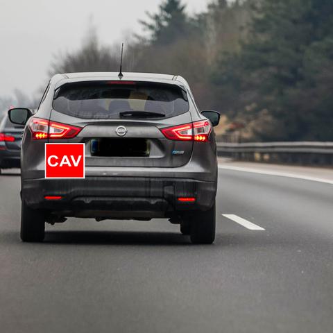 Tablica oznaka CAV, avtonomna vožnja