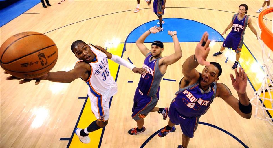 NBA april 2010 Oklahoma Thunder Phoenix Suns Kevin Durant