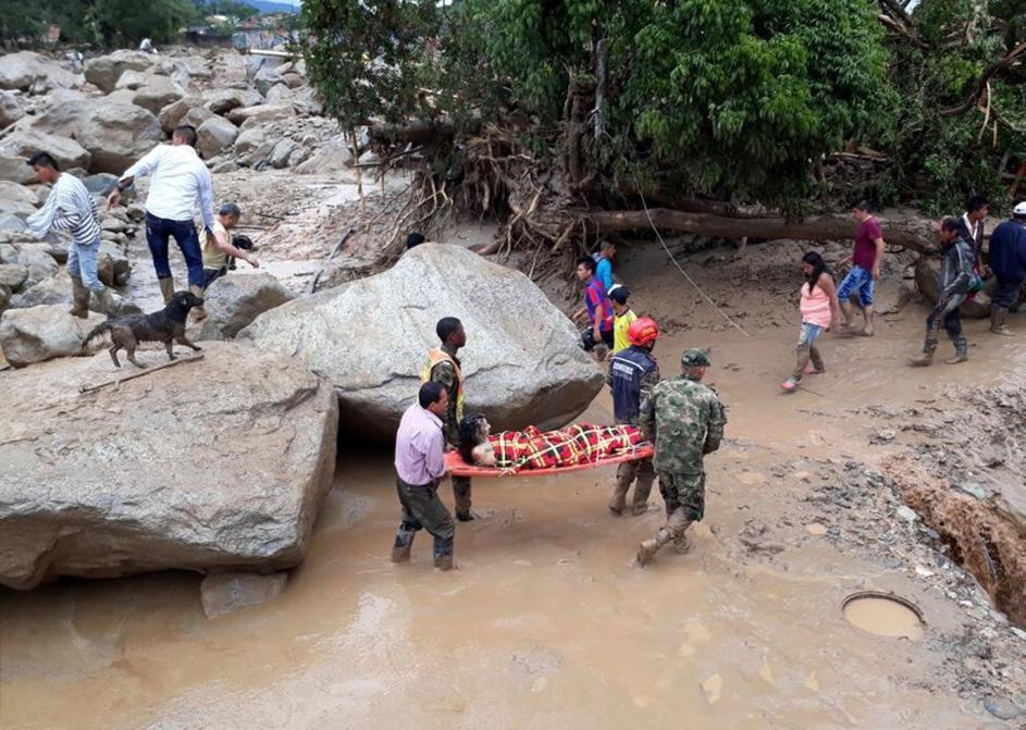 Poplave in plazovi v Kolumbiji