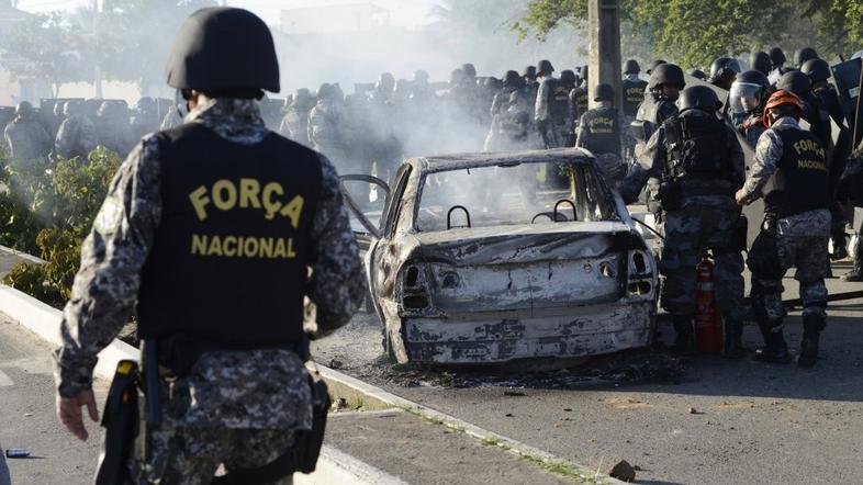 Brazilija, protest, tekma