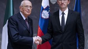 Slovenija 10.07.2012 Giorgio Napolitano, Gregor Virant, nagovor predsednika Ital