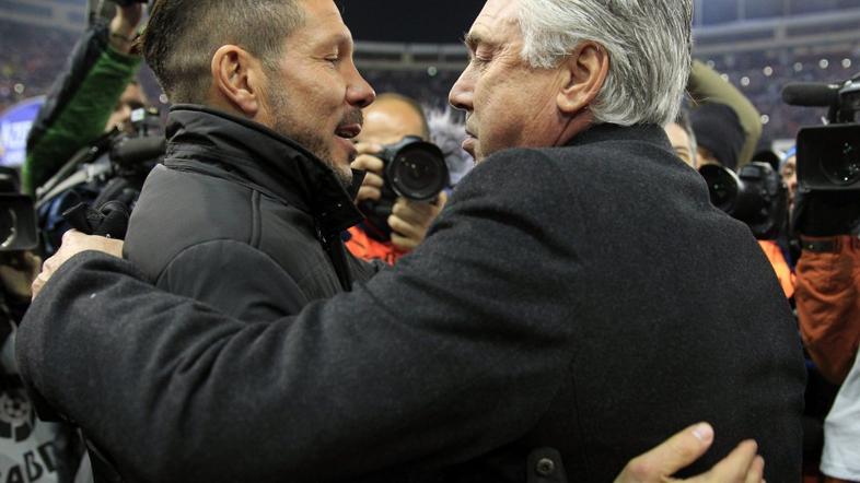 Ancelotti Simeone Atletico Madrid Real Madrid Copa del Rey