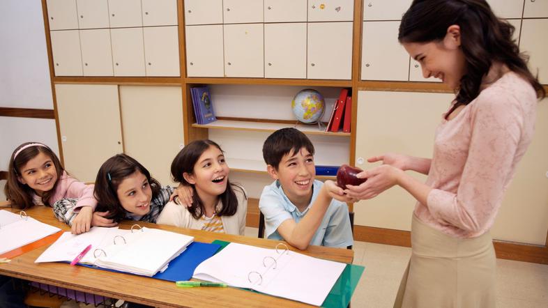 Učitelji razred šola darilo konec šole