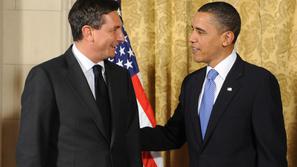Borut Pahor in Barack Obama. (Foto: Epa)