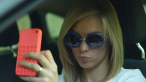 Selfie v avtu