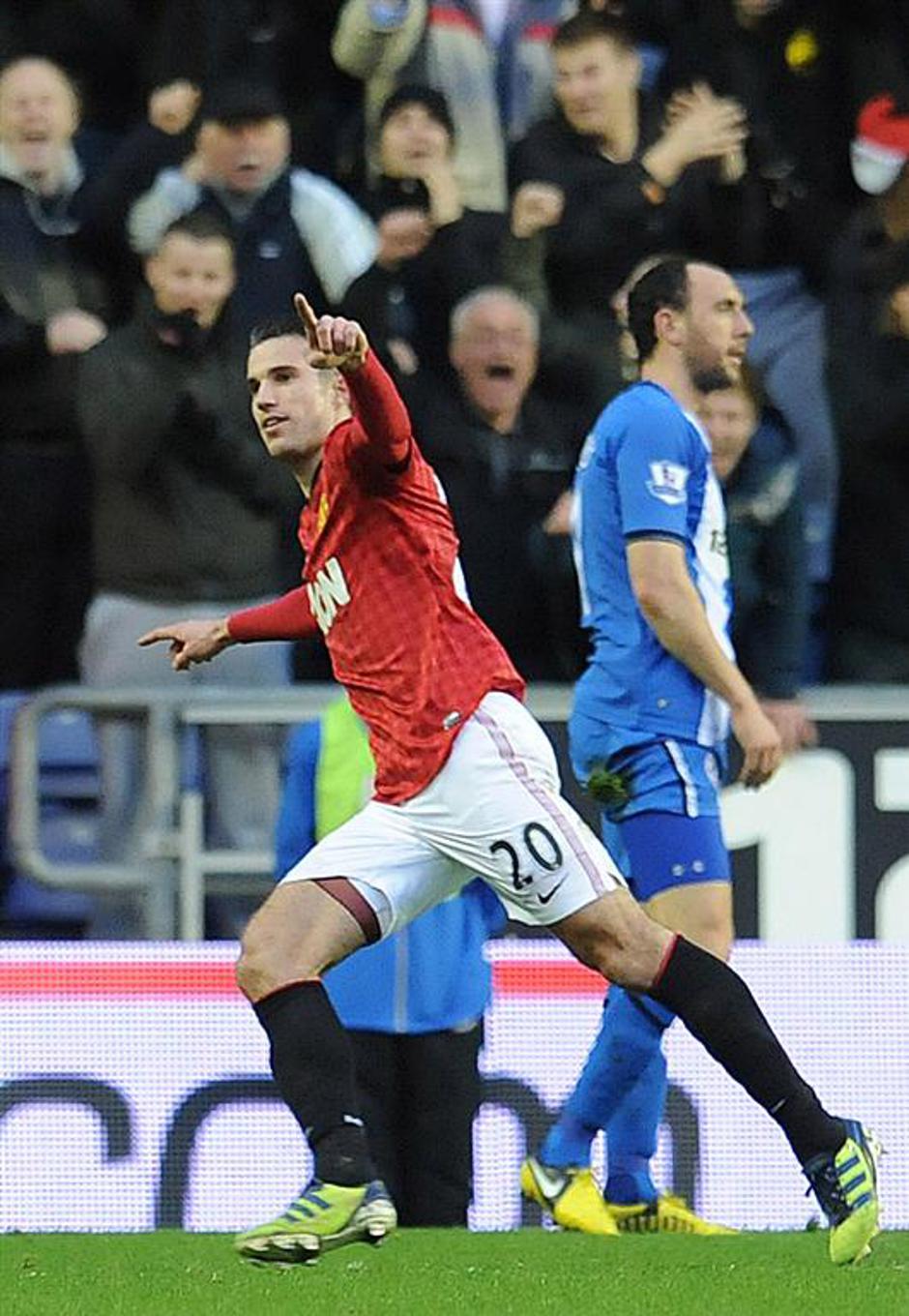 Van Persie Wigan Athletic Manchester United Premier League Anglija liga prvenstv | Avtor: EPA