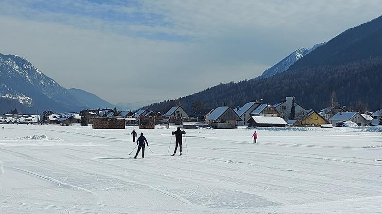 Kranjska Gora, zima, turizem, tek na smučeh, rekreacija