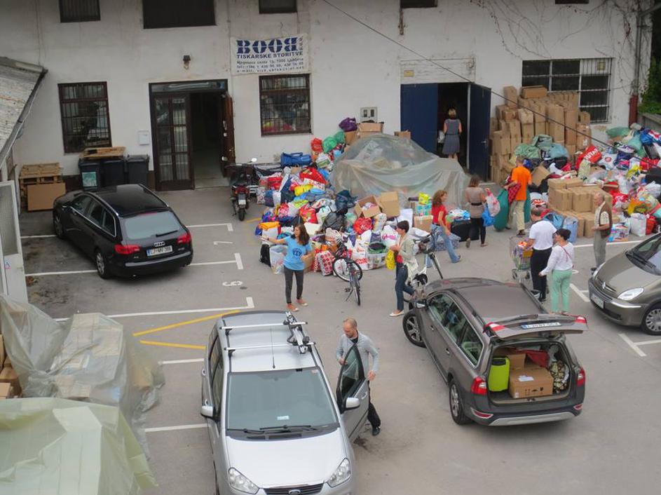 Zbrana pomoč za begunce