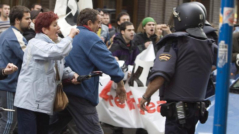 Največje demonstracije so bile v Bilbau.