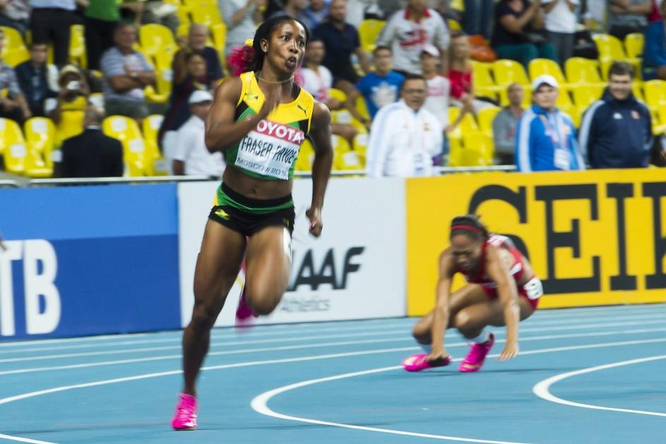 Shelly-Ann Fraser Pryce Allyson Felix sp v atletiki