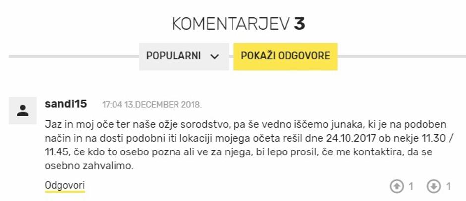 Komentar pod prispevkom | Avtor: 