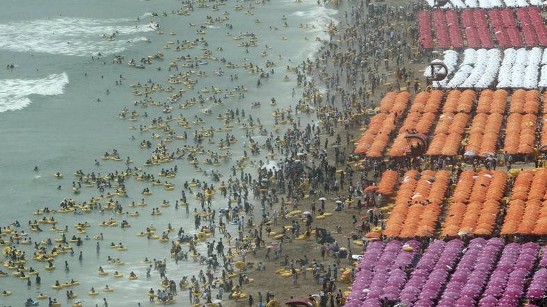 Plaža Busan v Južni Koreji