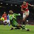 Berbatov Al Habsi Al-Habsi Manchester United Wigan Premier League Anglija