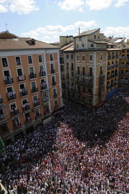 Ulice Pamplone. Fotografija je danšnja.