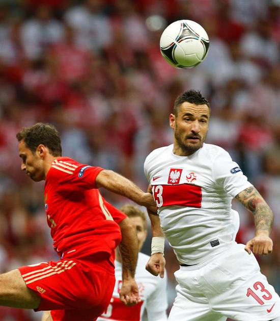 Širokov Wasilewski Poljska Rusija Varšava Euro 2012