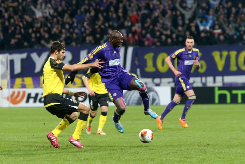 Mendy Fazio Maribor Sevilla Ljudski vrt Evropska liga | Avtor: Nino Verdnik