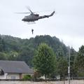 evakuacija s helikopterjem Škofja Loka poplave