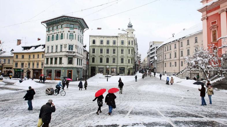 sneg Ljubljana