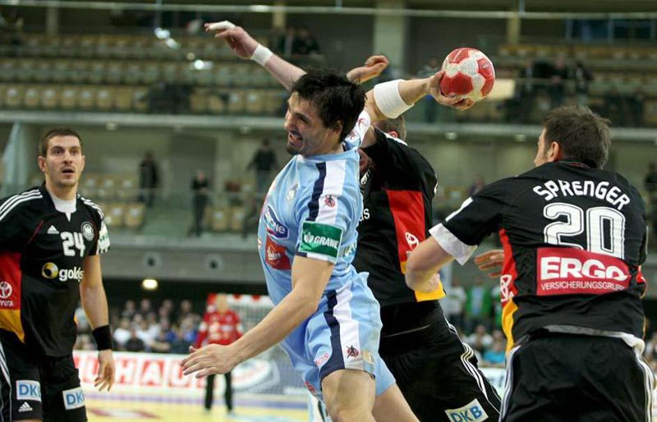 David Špiler je Nemcem zabil sedem golov. (Foto: Saša Despot)