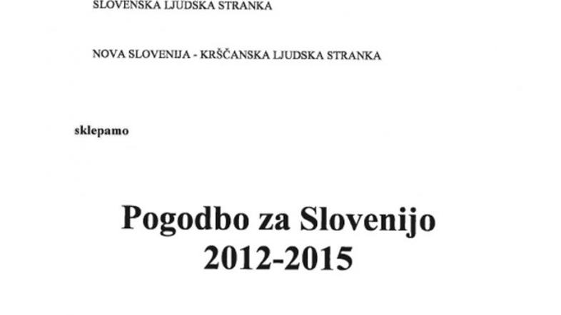 Pogodba za Slovenijo